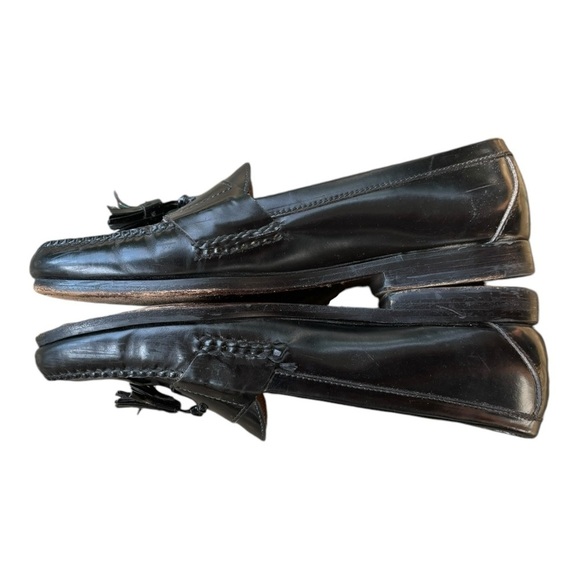 Cole Haan Black Leather Tassled Loafers Size 11 Men's Shoes - Picture 7 of 11